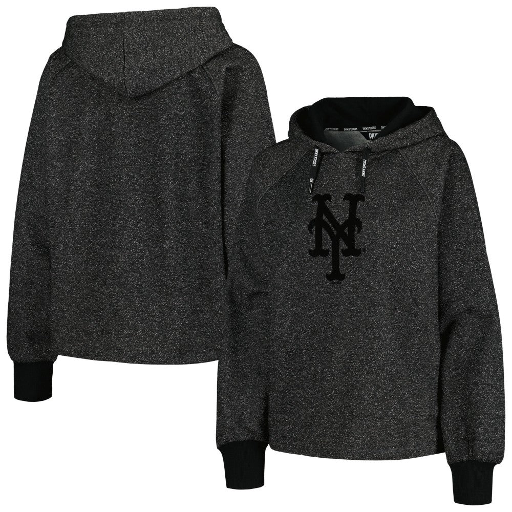 New York Mets DKNY Sport Women's Debbie Dolman Raglan Pullover Hoodie - MLB