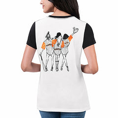 San Francisco Giants G-III 4Her by Carl Banks Women's Illustration Ringer T-Shirt - MLB
