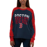 Boston Red Sox G-III 4Her by Carl Banks Women's Smash Raglan Long Sleeve T-Shirt - MLB