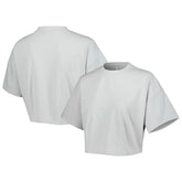 Boston Celtics Lusso Women's Nola Faded Tonal Cropped T-Shirt Gray - NBA