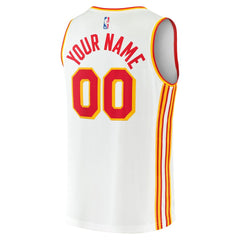Atlanta Hawks Youth Fast Break Replica Custom Jersey Association Edition White - NBA