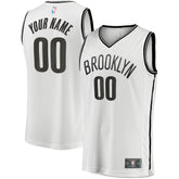 Brooklyn Nets Youth Fast Break Replica Custom Jersey Association Edition White - NBA