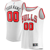 Chicago Bulls Youth Fast Break Replica Custom Jersey Association Editi- White - NBA