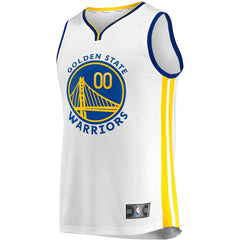 Golden State Warriors Youth Fast Break Replica Custom Jersey Association Editi- White - NBA