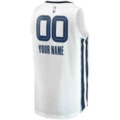 Memphis Grizzlies Youth Fast Break Replica Custom Jersey Association Edition White - NBA
