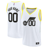 Utah Jazz Youth Fast Break Replica Custom Jersey Association Edition White - NBA