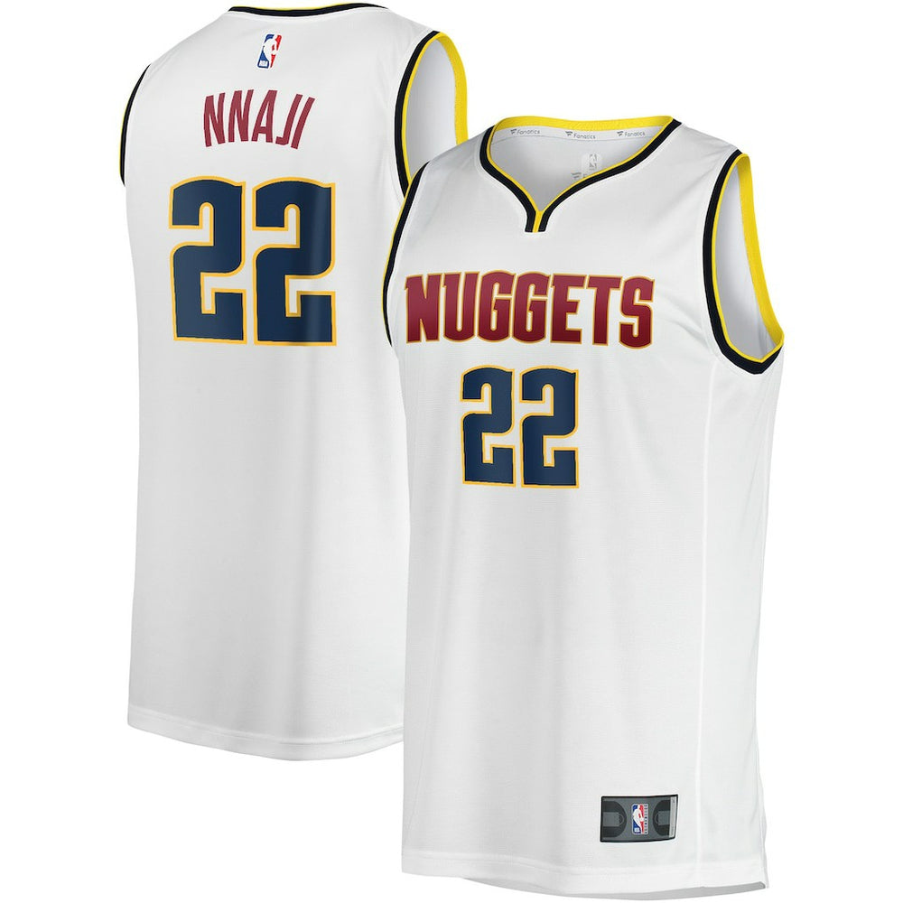 Zeke Nnaji Denver Nuggets Fast Break Player Jersey Association Editi- White - NBA