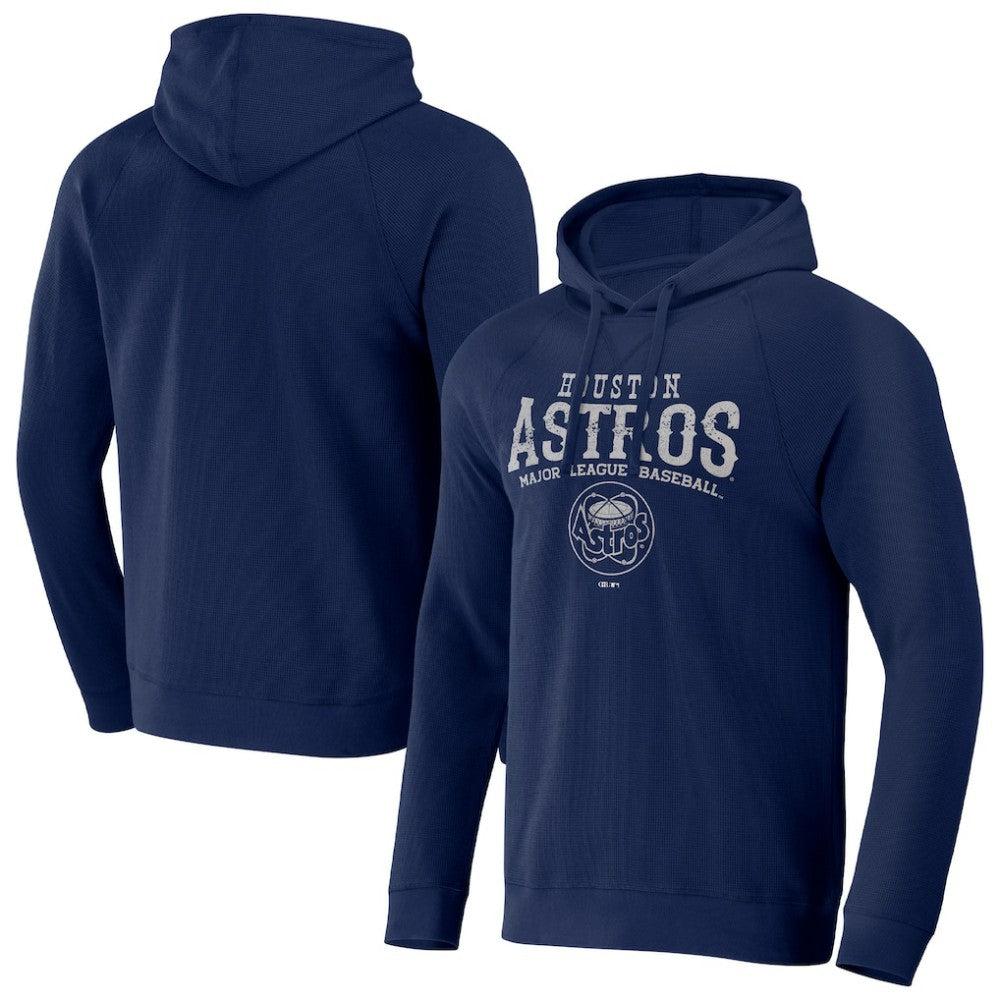 Houston Astros Darius Rucker Collection by Fanatics Waffle-Knit Raglan Pullover Hoodie - MLB