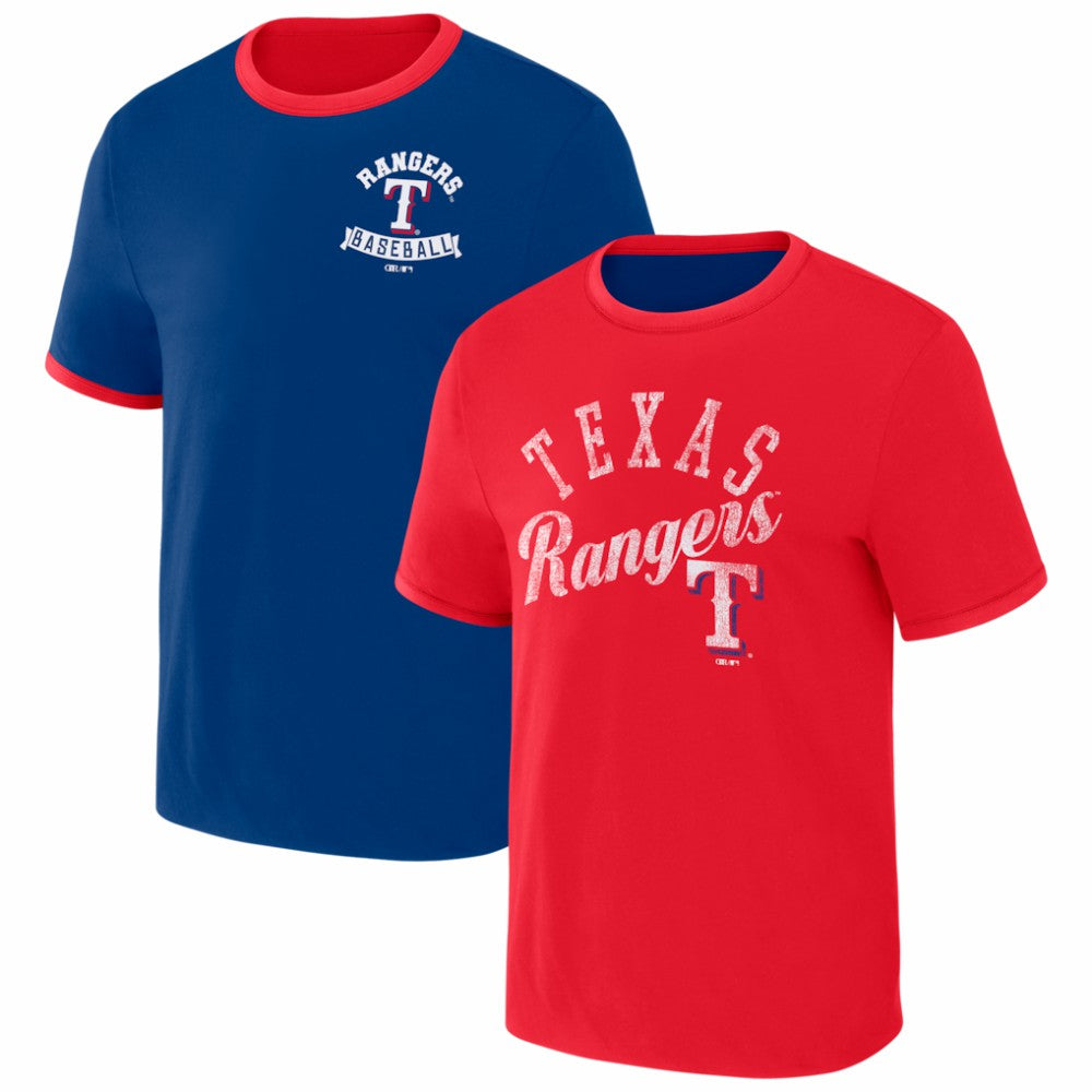 Texas Rangers Darius Rucker Collection by Fanatics Two-Way Ringer Reversible T-Shirt - MLB