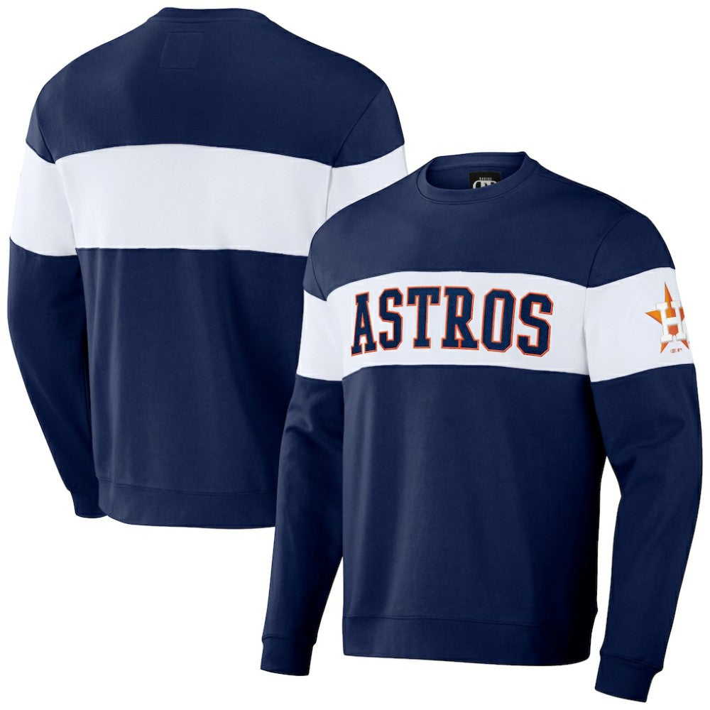 Houston Astros Darius Rucker Collection by Fanatics Stripe Pullover Sweatshirt - MLB