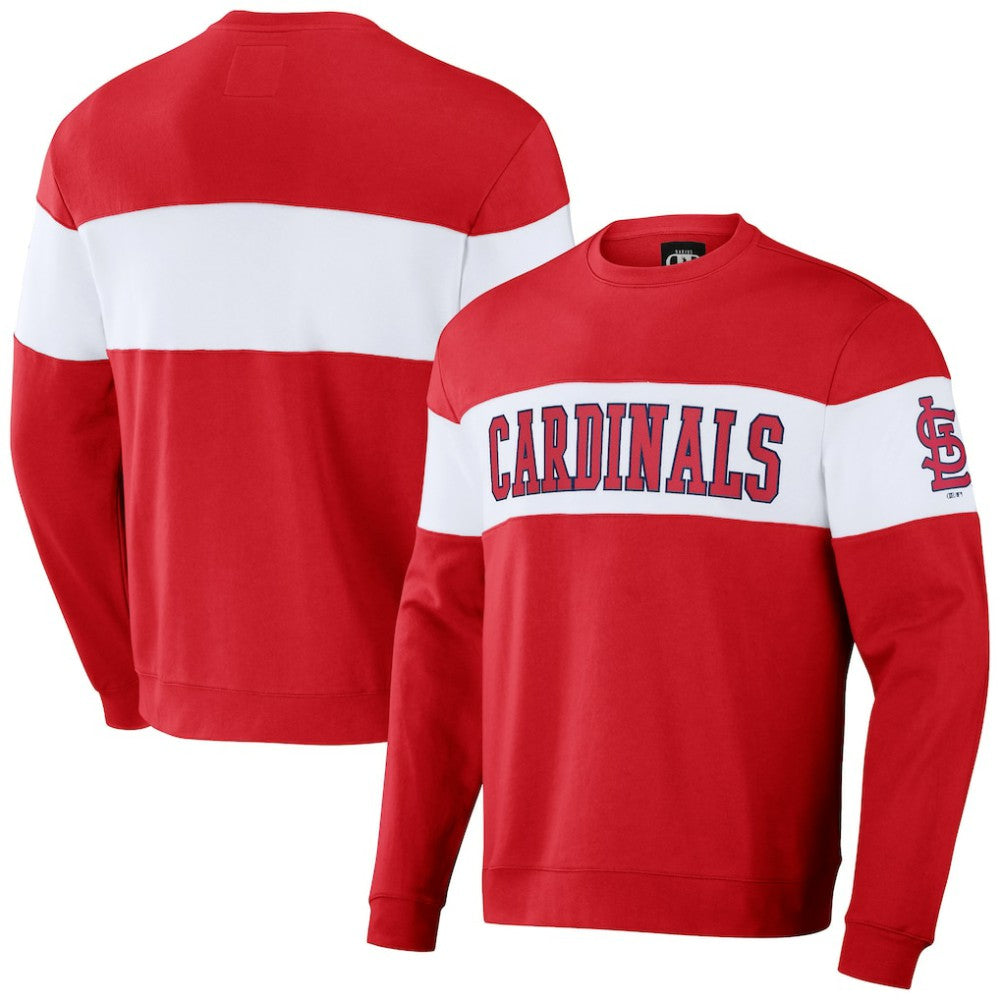 St. Louis Cardinals Darius Rucker Collection by Fanatics Stripe Pullover Sweatshirt - MLB