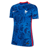 France Womens EC22 Home Soccer Jersey - Hyper Cobalt-Siren Red | Nike