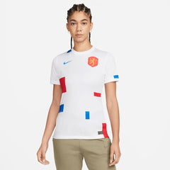 Netherlands Womens EC22 Away Soccer Jersey - White-Soar | Nike