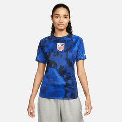 2022-23 USA Womens Away Soccer Jersey - Bright Blue-White | Nike