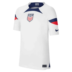 2022-23 USA Home Youth Soccer Jersey White-Loyal Blue | Nike