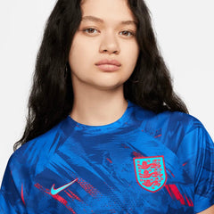 2022-23 England Womens Training Pre-Match Soccer Jersey - Blue | Nike