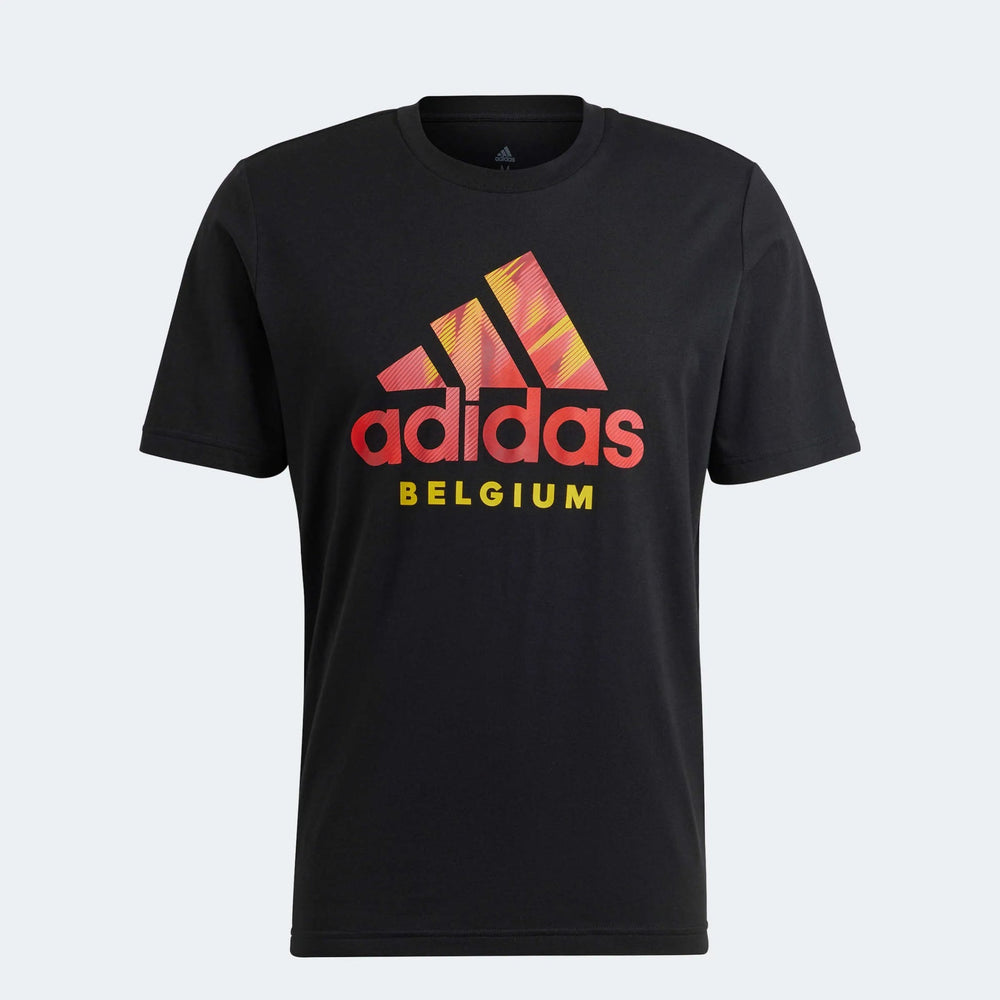 2022-23 Belgium DNA Graphic Tee - Black | Adidas