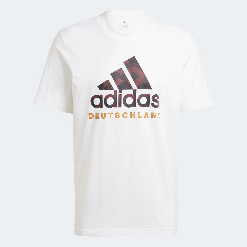 2022-23 Germany DNA Graphic Tee - White-Black | Adidas
