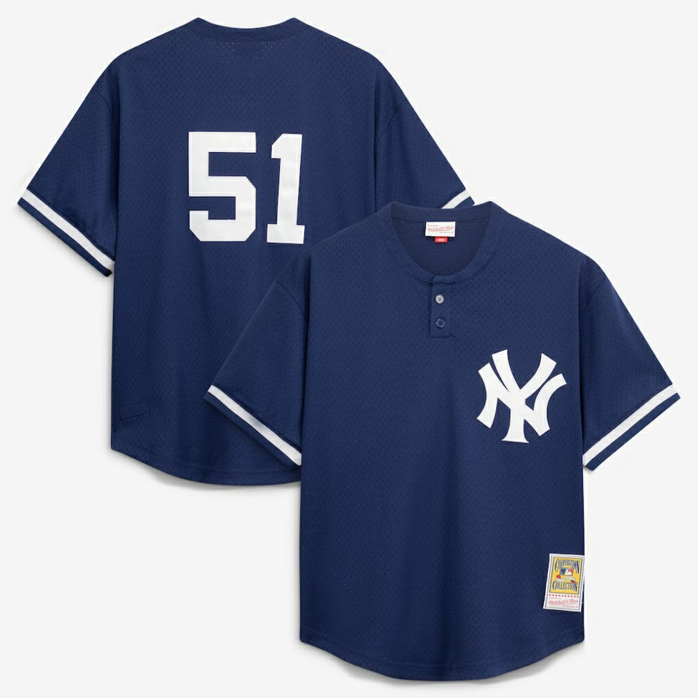 Bernie Williams New York Yankees Mitchell & Ness Authentic Batting Practice Jersey - MLB