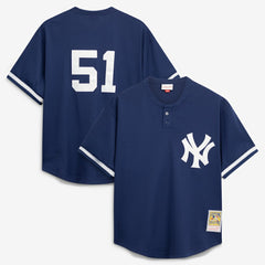 Bernie Williams New York Yankees Mitchell & Ness Authentic Batting Practice Jersey - MLB