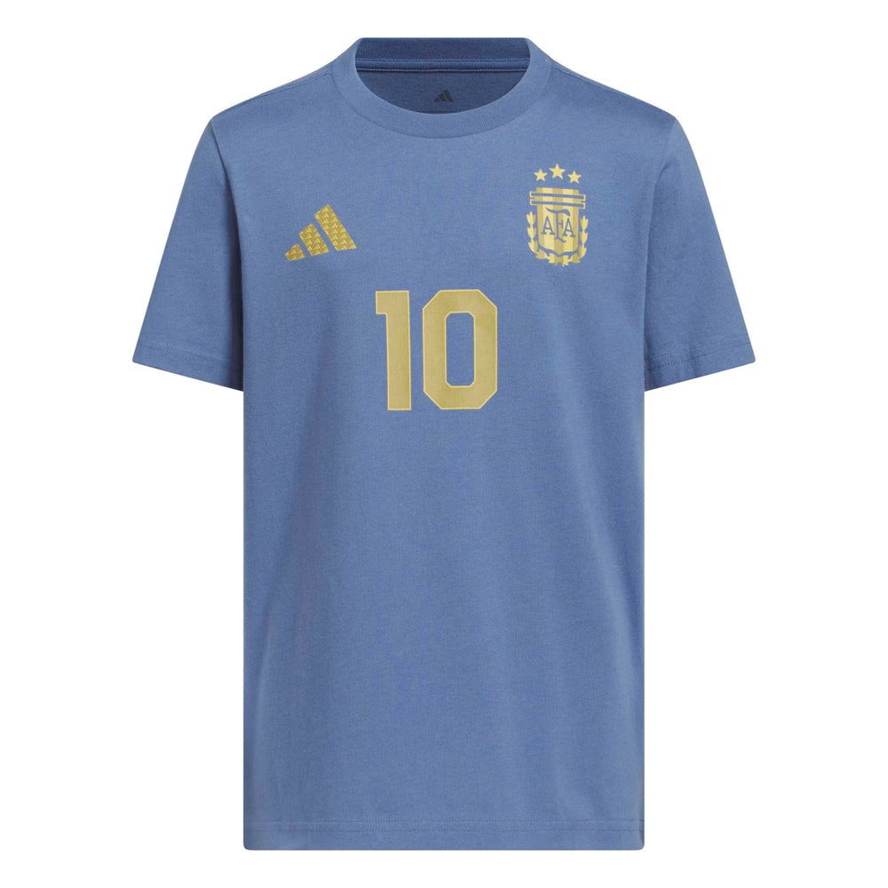 2026 Argentina Youth Messi Name And Number Tee | Adidas