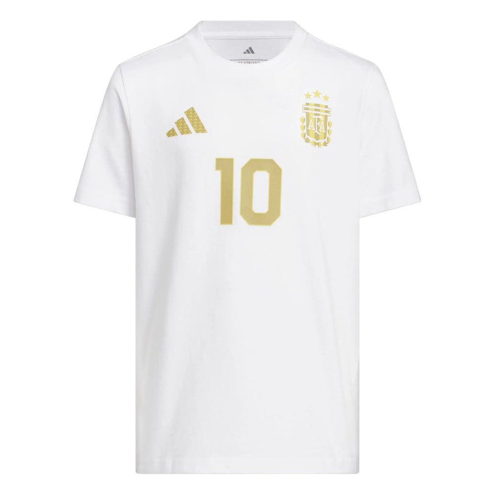 2026 Argentina Youth Messi Name And Number Tee | Adidas