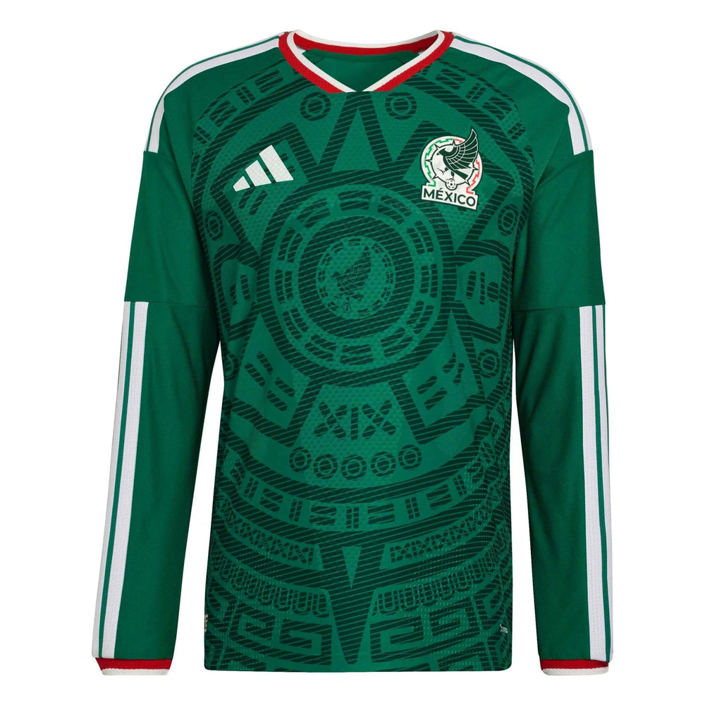 2026 Mexico Mens Authentic Home Long-Sleeve Soccer Jersey | Adidas