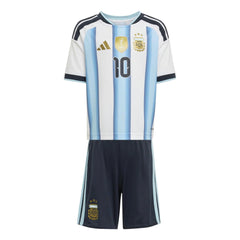 2026 Argentina Kid's Home Messi #10 Mini Kit | Adidas
