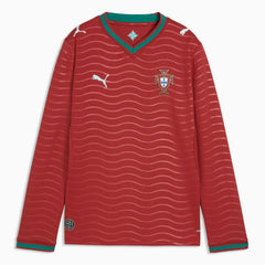 2026 Portugal Youth Stadium Home Long-Sleeve Jersey | Puma