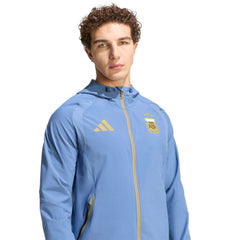 2026 Argentina Mens Tiro Travel Full Zip Windbreaker | Adidas