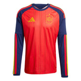 2026 Spain Mens Stadium Home Long-Sleeve Soccer Jersey | Adidas