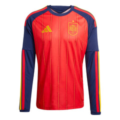 2026 Spain Mens Stadium Home Long-Sleeve Soccer Jersey | Adidas