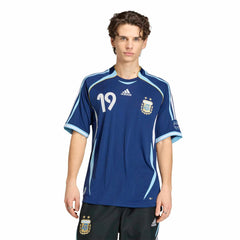 2006 Argentina Mens Retro Stadium Away Messi #19 Soccer Jersey | Adidas