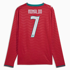 2026 Portugal Mens Stadium Home Ronaldo #7 Long-Sleeve Soccer Je | Puma