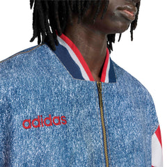 USA Mens Denim Graphic Track Top | Adidas