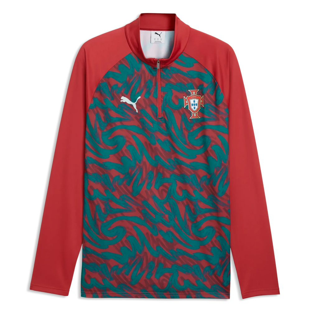 2026-27 Portugal Mens 1/4 Zip Pre-Match Top | Puma