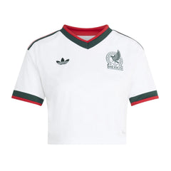 2026 Mexico Womens Stadium Away Cropped Soccer Jersey | Adidas