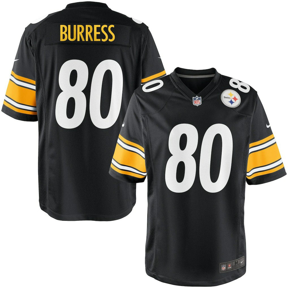 Youth Pittsburgh Steelers Plaxico Burress Team Color Game Jersey | Nike for Sale