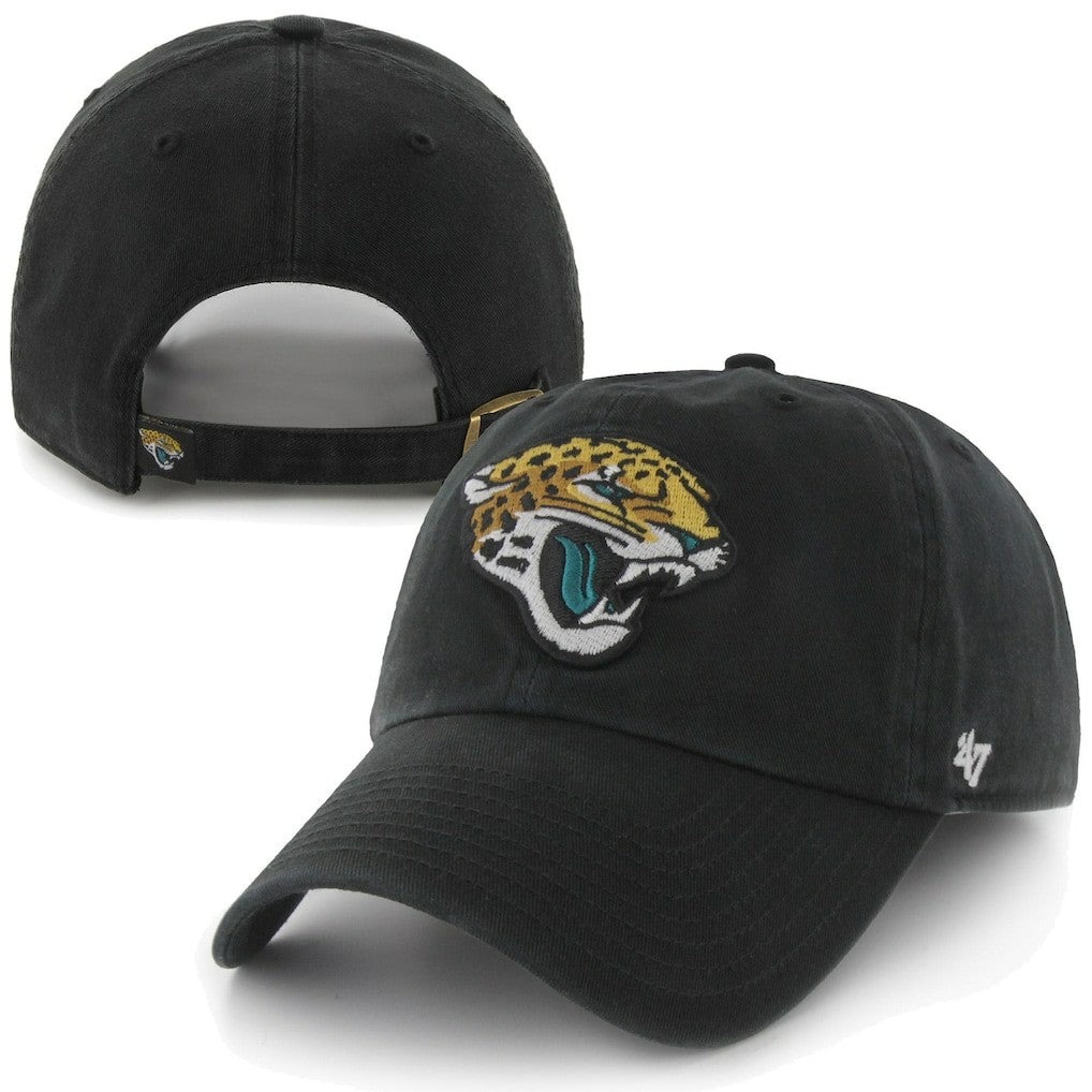 47 Brand Jacksonville Jaguars New Logo Clean-Up Adjustable Slouch Hat Black | 47 brand