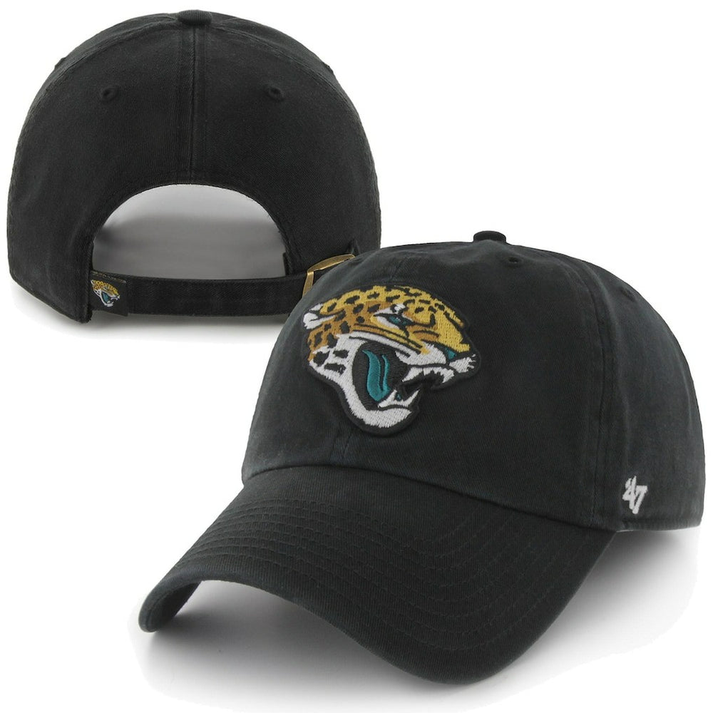 47 Brand Jacksonville Jaguars New Logo Clean-Up Adjustable Slouch Hat Black | 47 brand