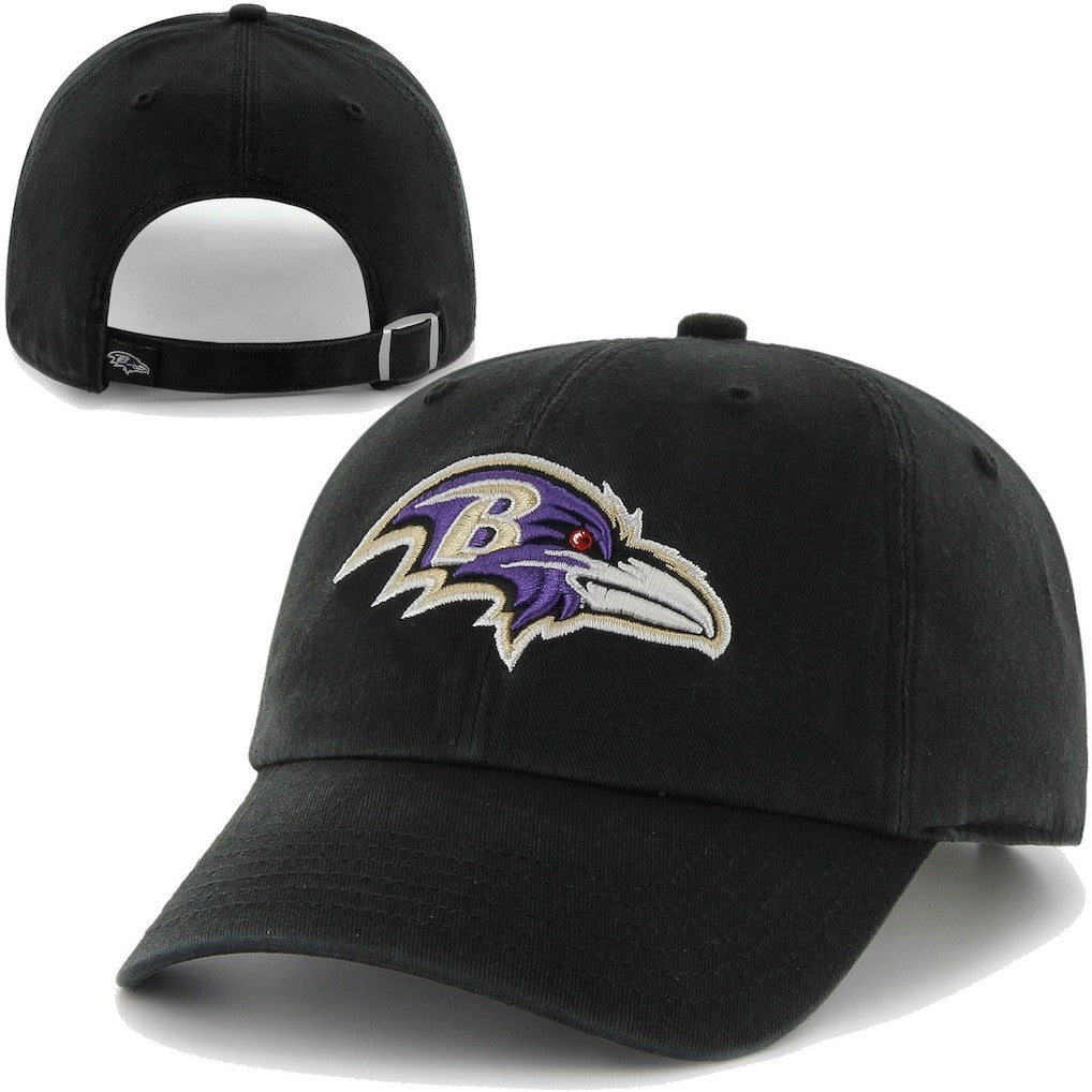 47 Brand Baltimore Ravens Clean Up Adjustable Hat Black | 47 brand