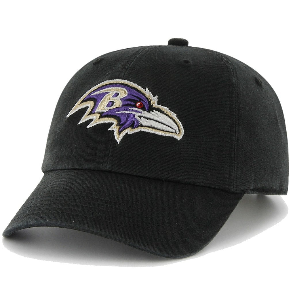 47 Brand Baltimore Ravens Clean Up Adjustable Hat Black | 47 brand