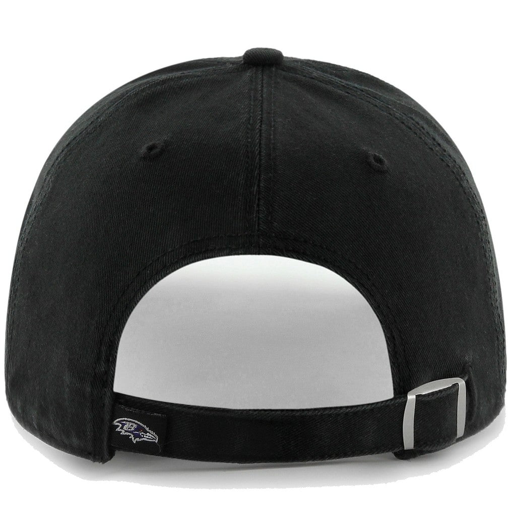 47 Brand Baltimore Ravens Clean Up Adjustable Hat Black | 47 brand