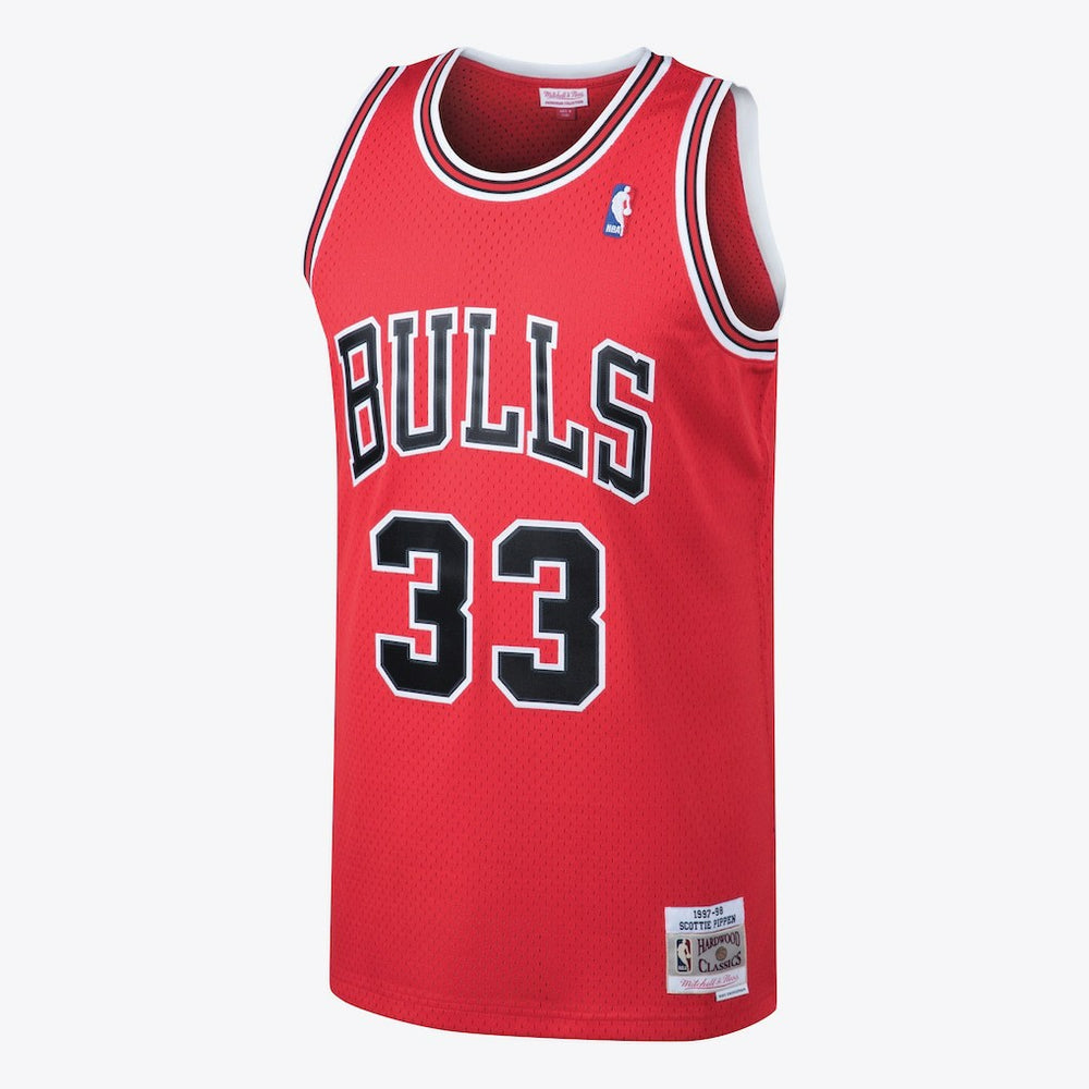 Chicago Bulls Scottie Pippen 1997 Hardwood Classics Road Swingman Jersey Red Mens - NBA