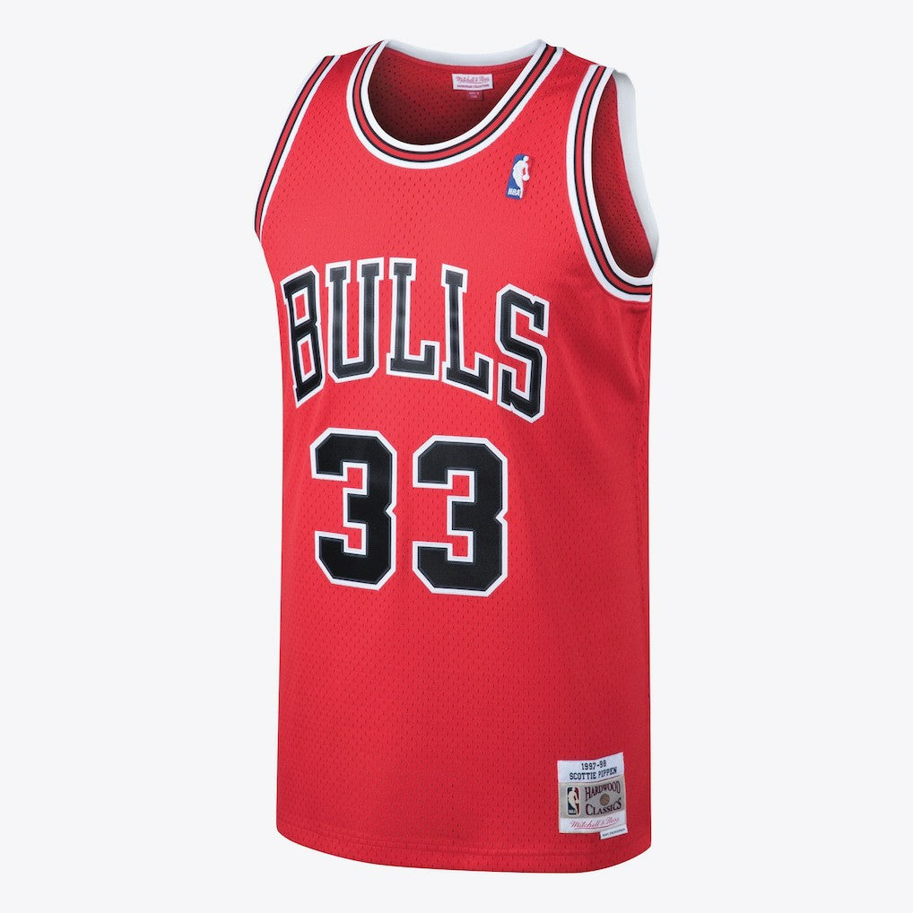 Chicago Bulls Scottie Pippen 1997 Hardwood Classics Road Swingman Jersey Red Mens - NBA