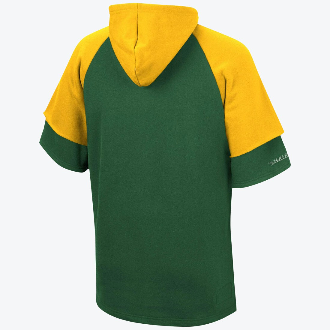 Green Bay Packers Short Sleeve Fleece Hoodie | Mitchell & Ness