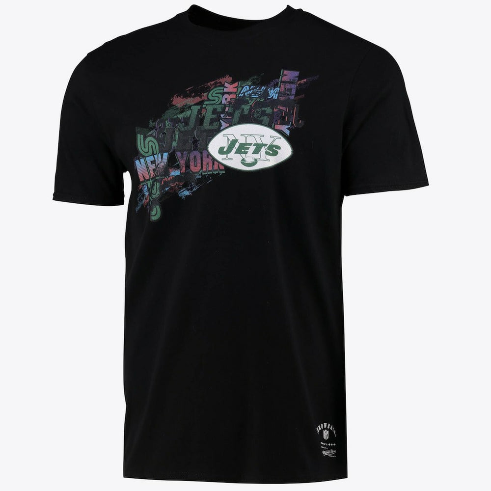 New York Jets Printed Team Name T-Shirt Mens | Mitchell & Ness
