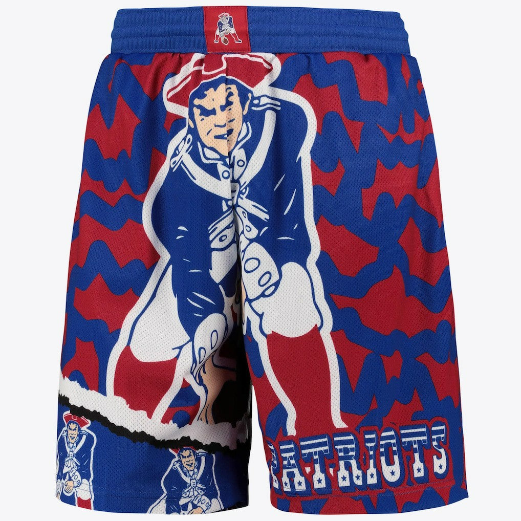 New England Patriots Jumbrotron Sublimated Short Mens | Mitchell & Ness