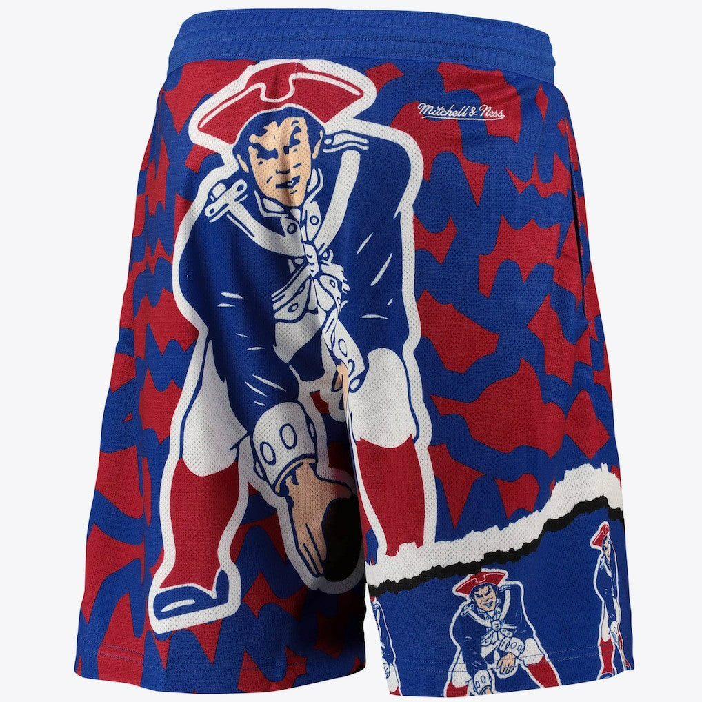 New England Patriots Jumbrotron Sublimated Short Mens | Mitchell & Ness