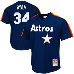 Nolan Ryan Houston Astros Mitchell & Ness Authentic Batting Practice Jersey - MLB